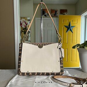 Coach RARE Snake Pattern With BRASS Hardware